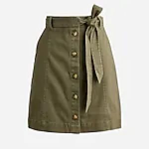 Army green mini skirt NWT